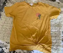 Yellow Cactus Tee Shirt 