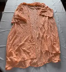 Torrid‎ Peach Sheer Kimono Cardigan