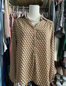 Max Studio Long Sleeve Blouse Size Small.