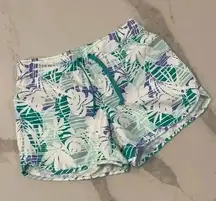 Columbia PFG Performance Fishing Gear Drawstring Tropical BoardShort Women Small