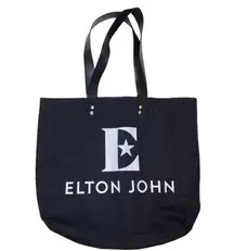 Elton John Farewell Yellow Brick Road Tour Black Canvas Tote Bag