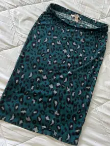 Leopard Print Skirt 
