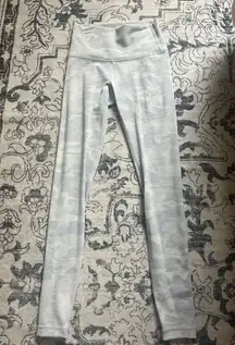 White Camo Lululemon Align Leggings 28"