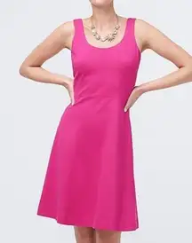 J.Crew Berry Pink Scoop Neck Sleeveless Stretch Dress 2X