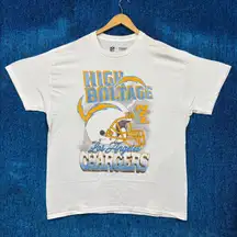 NFL Los Angeles Chargers White T-Shirt Size Extra Large 