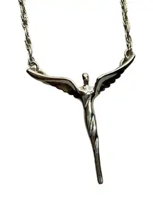 Sterling Silver Steven Lavaggi Angel of Reconciliation Pendant Necklace