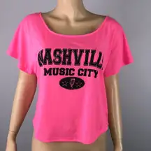 Nashville Music City Pink Tourist Shirt