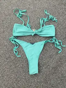 Nasty Gal Teal Set Bikini