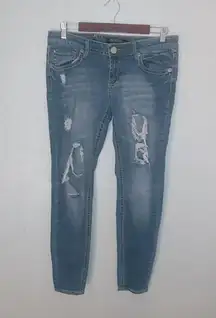 Premier 9/10 32x29 Distressed Celtic Cross Jeans
