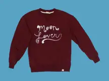 PacSun LA Hearts burgundy ‘Moon Lover’ sweatshirt 🔥