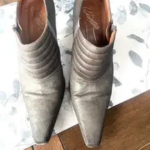 Donald Pliner Monica metallic pointed toe bootie 8