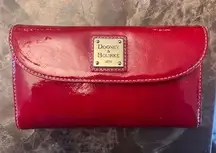 Dooney & Bourke Red Leather Wallet