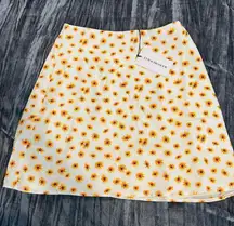 WeWoreWhat Cream A-Line Mini Skirt Casual Size XS