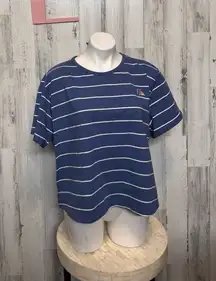 ALDI stripped crop top blouse size XL