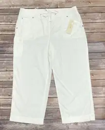 NWT Jones NY Sport Cotton Cropped Straight Leg