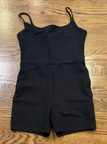 Abercrombie & Fitch Black Sleeveless Romper onesie, small