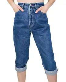 Vintage 90s Route 66 Denim Petal Pushers