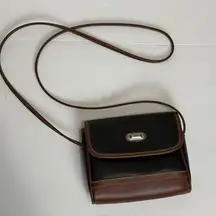 Esprit Vintage Black And Brown Purse. Y2K Crossbody Classic Preppy Old Money