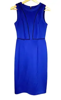 Vince Camuto 4 Royal Blue Sheath Bodycon Pencil Dress Career Office Cocktail