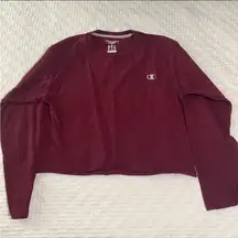 champion cropped long sleeve tee