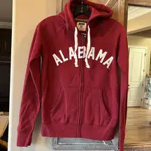 University of Alabama Jacket Crimson Red Cotton Hoodie Knit Comfy New