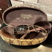 Coach Brown Sunglasses with Case