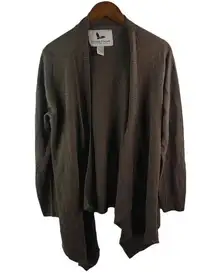 Field & Stream L Tan Waterfall Cardigan Sweater