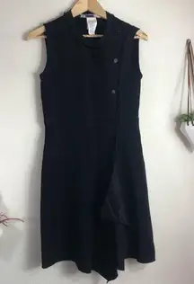 Sportmax Code by MaxMara black asymmetric dress