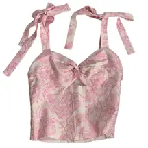 Amanda Uprichard Revolve Bliss Crop Top size small