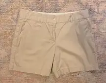 NWOT  100% Cotton 6” Inseam Classic Khaki Chino Shorts