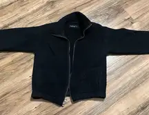 Abercrombie & Fitch Black Sherpa Jacket