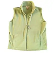 Woolrich Fleece Vest, Green, Size Medium