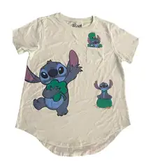 Disney Women's Stitch T-shirt Lime Green size L