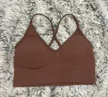 Brown Sports Bra