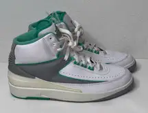 Nike Air Jordan 2 Retro Shoes Womens Size 10.5 Sneakers Crystal Mint‎ White
