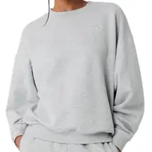 Alo Accolade Crew Neck Pullover Sweatshirt Oversized Boxy Unisex Heather Grey 2X