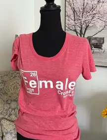 Reebok Pink Fitted Short Sleeve T-Shirt