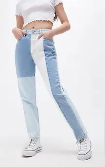 PacSun Eco Hopper Patch Mom Jeans – Size 27 (Medium Indigo)