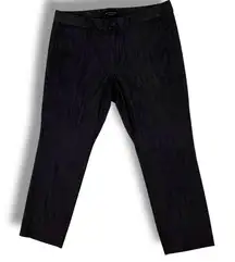 Banana Republic Cropped Pants Women 28/6 Hampton Fit Flat Front Mid Rise Denim