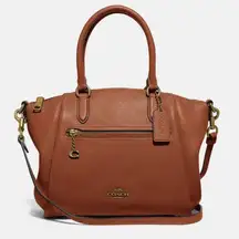 Coach Elise Handbag Purse Tag Shoulder Strap Crossbody Color Burnished Amber