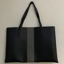 Vince Camuto Black/gray leather tote