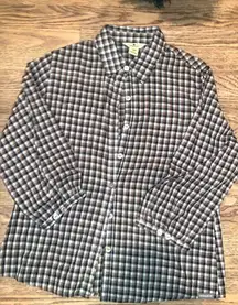 NWOT woolrich button up summer plaid classic  preppy blouse top casual spring