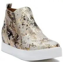 SODA Snakeskin Platform Sneakers