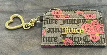 Juicy Couture Black and Pink Key & Card Holder