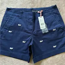 Vineyard Vines Women's‎ Embroidered Whale EVERY DAY SHORTS Size 2