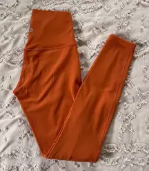 Lululemon Align High-Rise Pant 28” Canyon Orange Size 4