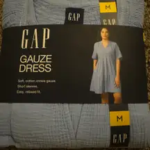 Gap gauze dress light blue M