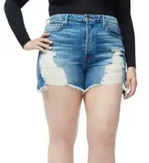 Good American Bombshell Cut Off Shorts NEW size 22