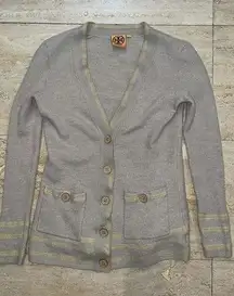 Tory Burch‎  Women’s size S Knitted Boyfriend cardigan sweater beige