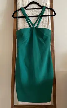 Likely NWOT  dark green midi dress